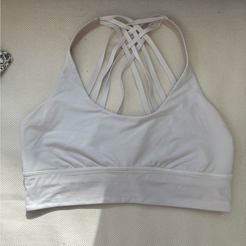 Lululemon Athletica Strappy Cream Sports Bra